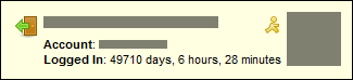 (Signed On) Logged In: 49710 days, 6 hours, 28 minutes